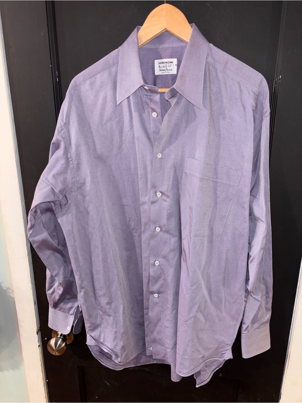 Lorenzini Sergio Jennini Neiman Marcus Italian Dress Shirt 16.5 42R